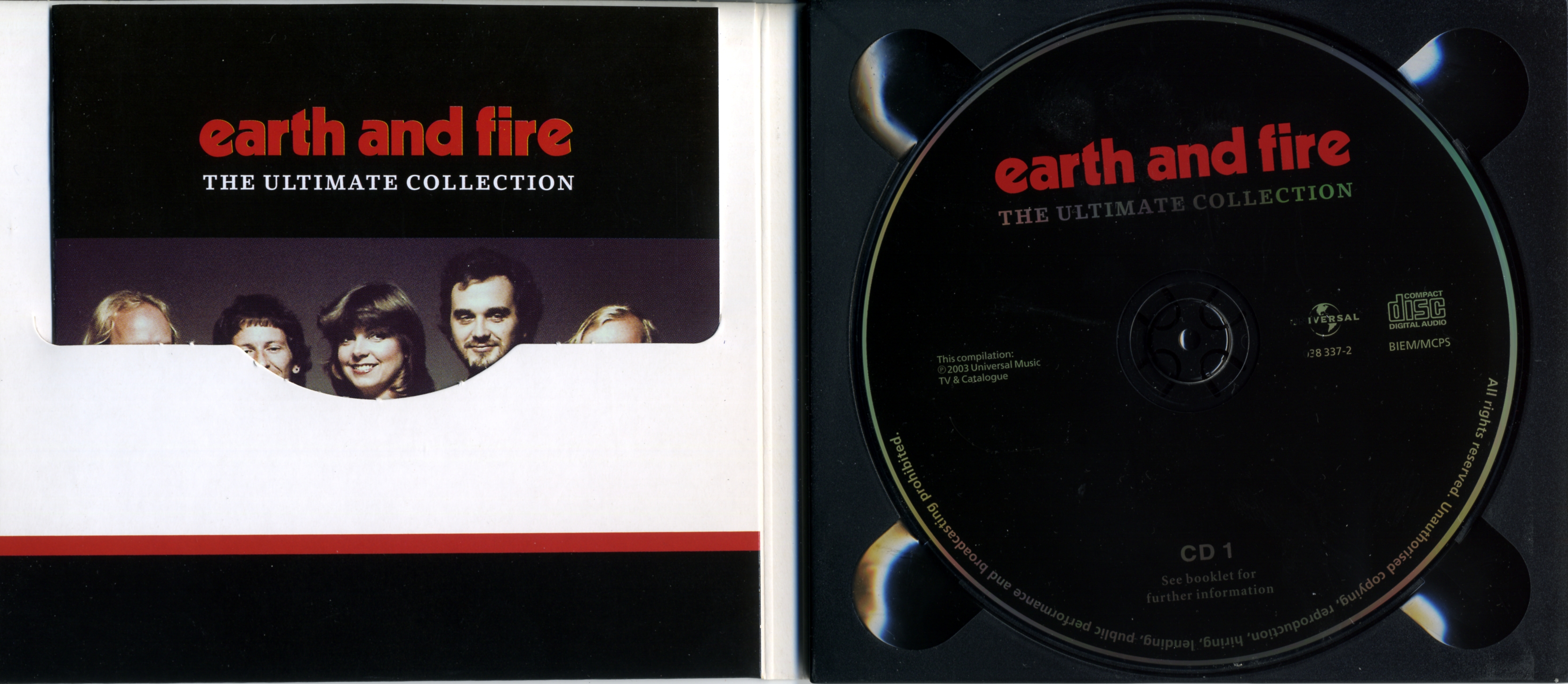Earth & Fire  The Ultimate Collection : Tray cd1